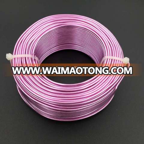 2mm pink colorful aluminum wire, aluminum craft wire